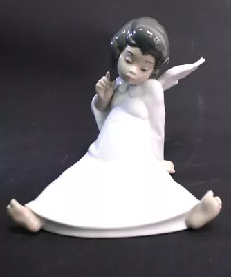 Buy Vtg LLADRO Spanish Porcelain No.4962 WONDERING Child Angel Sat Down Figure -H67 • 9.99£