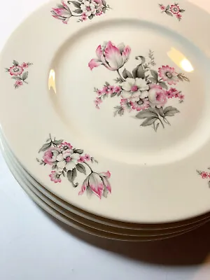 Buy Aberdeen Moss Rose China - Set Of 4 Dinner Plates 9 3/4  Good Condition • 10.55£