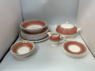 Buy BHS Zarand By Jeff Banks Tableware Piece Dining Set Red VTG SOLD SEPARATE #RA • 30£
