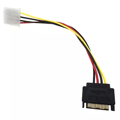 Buy 4pin IDE Molex Female To 15pin SATA Male Converter Cable 12V Power Drive Wire • 2.80£