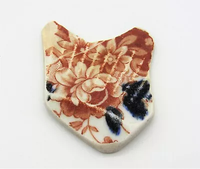 Buy Heart Shaped Floral Sea Pottery Love Heart Northumberland Beach Finds Sea China • 4£