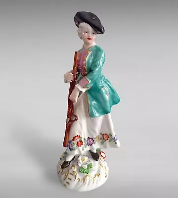 Buy Antique Dresden Carl Thieme  Huntress Figurine. Marked • 39.95£