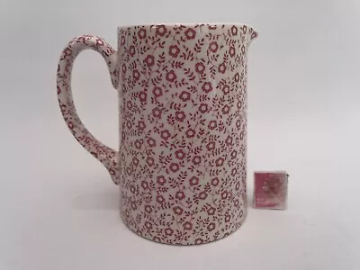 Buy Burleigh Staffordshire Felicity Pink And White 1/2 Pint Tankard Jug • 39.99£