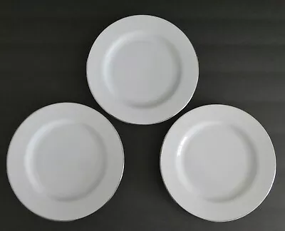 Buy Royal Worcester CLASSIC PLATINUM 3 Bread & Butter Plates 6 5/8  Fine Porcelain • 14.22£
