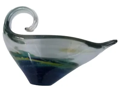 Buy MDINA Vintage Art Glass Rolling Wave Collectable Vase • 15£