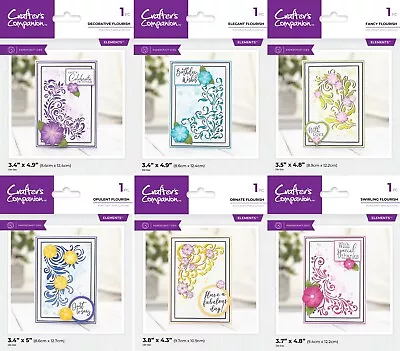 Buy Crafters Companion - Large Flourish Corner Collection - Metal Dies • 7.95£