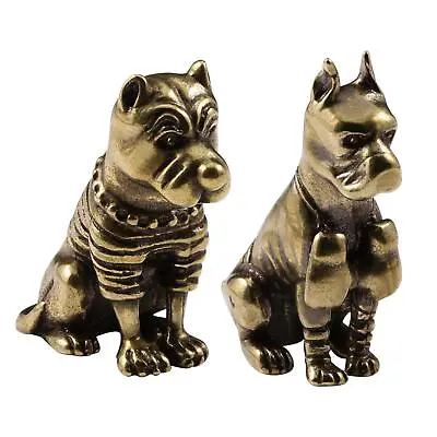 Buy Retro Dogs Figurines Dog Ornament Collectibles Tea Pet For Home Desk Bedroom • 7.31£