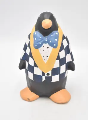 Buy Vintage Studio Pottery Dressed Up Penguin Figurine Statue Ornament • 10.95£