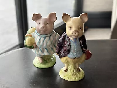 Buy Beswick Beatrix Potter 'Pigling Bland' BP2a & ‘Little Pig Robinson’ Figurine • 120£