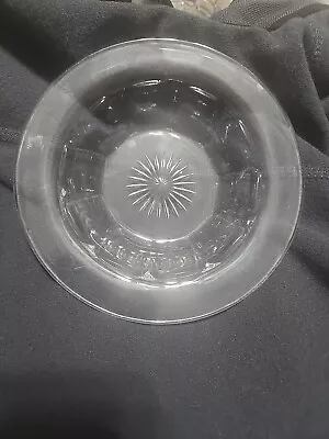 Buy Vintage Clear Glass Bowls Paneled Sides Sun Burst Bottom Set Of 6 • 19.29£