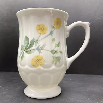 Buy Vintage Lysander Buttercups Floral Footed Fine Bone China Mug Made In England  • 19.90£
