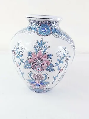 Buy Rare Chinese Flowery Rose Porcelain Flower Vase Marked  • 89.95£