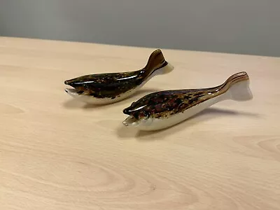 Buy Two Langham Glass Trout Swimming • 30£