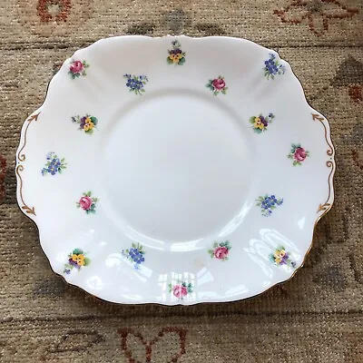 Buy Antique Decorative Plate Fine Bone China Crown Staffordshire Square Floral  • 9.99£