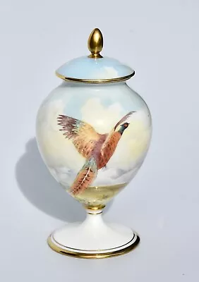 Buy RARE - Minton PHEASANTS Vase And Cover, Hand Painted Signed R Shufflebotham • 210.75£