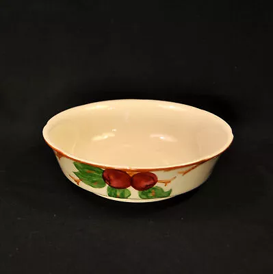 Buy Franciscan Apple Footed Vegetable Bowl 7 1/2  HP Red Green Brown 1953-1958 USA • 52.81£