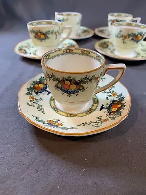 Buy Crown Ducal Ware Demitasse Set Of 6 - A1476 Pattern - Made In England 1928  4817 • 42.20£