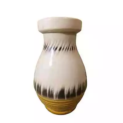 Buy SYLVAC Vase Ceramic Pottery Art Deco Hand Painted Cream Brown Yellow Style 4563 • 32£