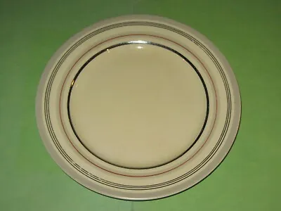 Buy Adams Royal Ivory Titian Ware 8  Dessert Side Plate Art Deco Silver Red Grey • 0.99£