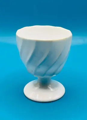 Buy Vintage Spode Copeland China White Footed Egg Cup - Swirl Pattern- England • 0.99£