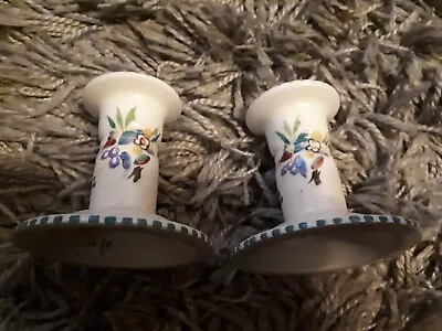Buy Poole Pottery Matching Pair Hand Painted Candlesticks Ti Design Candle Holders • 49.99£