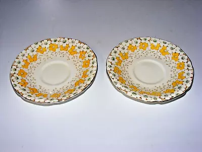 Buy Pair Of Antique Paragon Ware  May Blossom  Saucers. C 1910. VGC • 8.99£