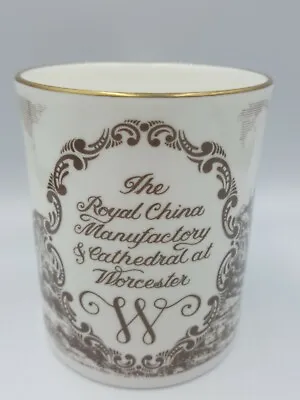 Buy The Royal China Manufactory & Cathedral At Worcester Mug Bone China Brown/ White • 6.99£