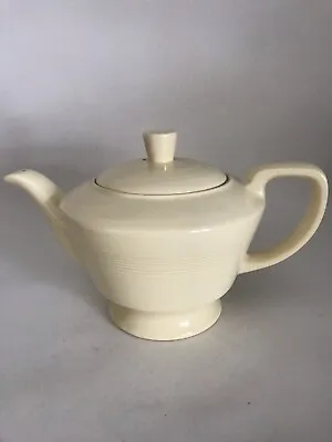 Buy Vintage Woods Ware England Jasmine Large Teapot 2 Pint Soft Yellow Circa 1950s • 35£