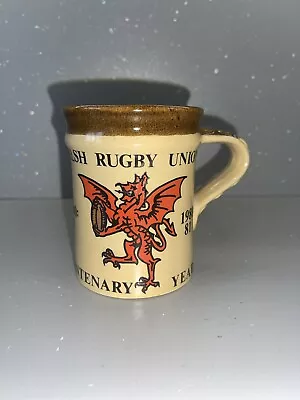 Buy Vintage Welsh Rugby Union 1981 The Welsh Beaker Company Studio Pottery Mug Wales • 18£