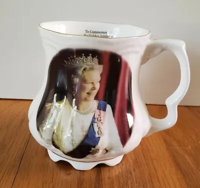 Buy Queen Elizabeth Golden Jubilee 2002 Tea Coffee Mug English Bone China Sheltonian • 18.87£