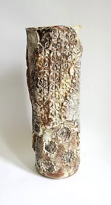 Buy Claire Methven Kirkcaldy Scottish Studio Pottery Textured Cylindrical Vase • 30£