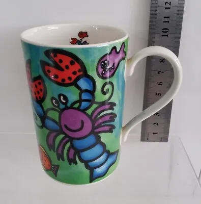 Buy Dunoon Stoneware Mug Cup Snappers Lobster Crab Fish By Jane Brookshaw VGC • 9.99£