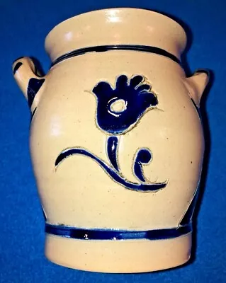 Buy Colonial Williamsburg Restoration Pottery Salt Glaze Deft Style Handled Vase • 19.25£