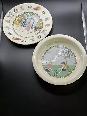 Buy Laura Ashley Plate And Bowl (2pc Set) Playtime Ceramic England • 9.01£
