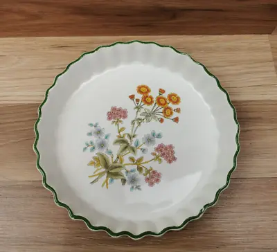 Buy Vintage Honiton Pottery Floral Pattern Ceramic Flan Dish • 10.99£