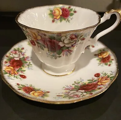 Buy Rosina Fine Bone China Royal Dover Footed Tea Cup Made In England • 12.05£