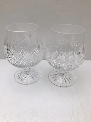 Buy Edinburgh Crystal Tweed Pattern X 2 Brandy Glasses • 15£