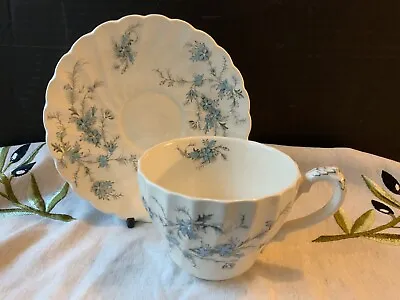 Buy Myott Staffordshire Forget Me Not Teacup And Saucer Floral Pattern England • 4.99£