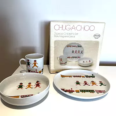 Buy AZBERG Germany 3 Piece Children's Dinnerware Set CHUG-A-CHOO Train Vintage • 14.05£