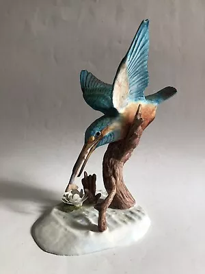 Buy Renaissance British Birds Fine Bone China Kingfisher Figure Figurine Ornament  • 25£
