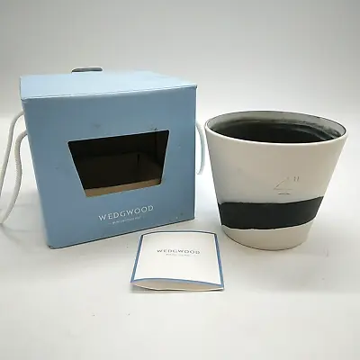 Buy Wedgwood Burlington Pot Unique Hand Made Jasperware Black On White 4  Boxed • 120£