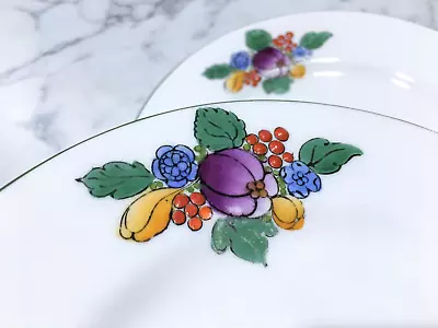 Buy 12 Antique Crown Staffordshire Hand Painted Enameled Plates Cups Saucers England • 27.67£