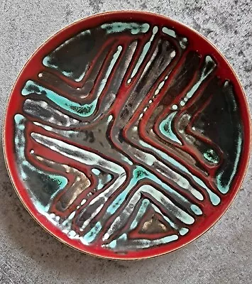 Buy POOLE POTTERY 8  VINTAGE Hand Painted SIGNED Plate O'MEARA  Campbell ABSTRACT  • 67.50£