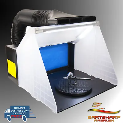 Buy Airbrush Spray Booth Extractor Exhaust Kit LED Lights Spray Booths UK Stock  • 121.99£