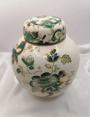 Buy 1920's Mason's Of England ~ Antique Patent Ironstone China Chartreuse Ginger Jar • 26.09£