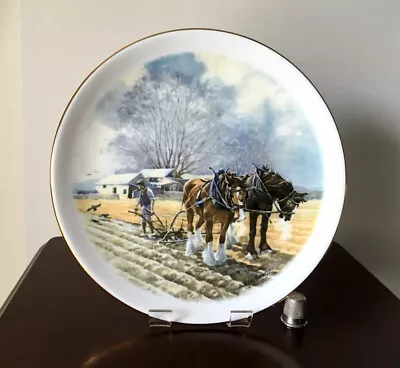 Buy Royal Grafton Fine Bone China Collector Plate Working Horses No 1 Ploughing   • 12£