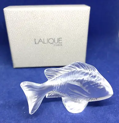 Buy Lalique Fish Imposing Crystal Damsel Fish  Art Crystal Glass Sculpture. Boxed • 225£