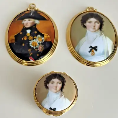 Buy Lord Nelson & Lady Hamilton, China Cameos/wall & Trinket The Nelson Collections • 44.99£