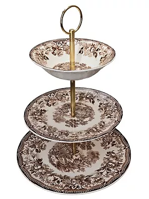 Buy Royal Staffordshire  Tonquin  Dinnerware By Glarice Cliff 3 Tiered Serving Tray • 84.88£