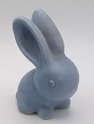 Buy RARE VELRAY DENBY Bourne Art Deco Pottery  Bunny Rabbit Matt Blue Figurine 12 Cm • 12.50£